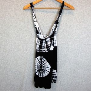 Womens Tie Dyed Sleeveless Shirt Tank Top